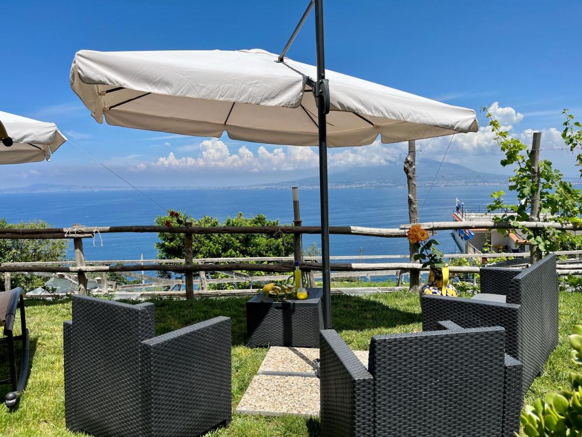 La Badia Montechiaro - Breathtaking View Of Sorrento Coast Vila Vico Equense Exterior foto