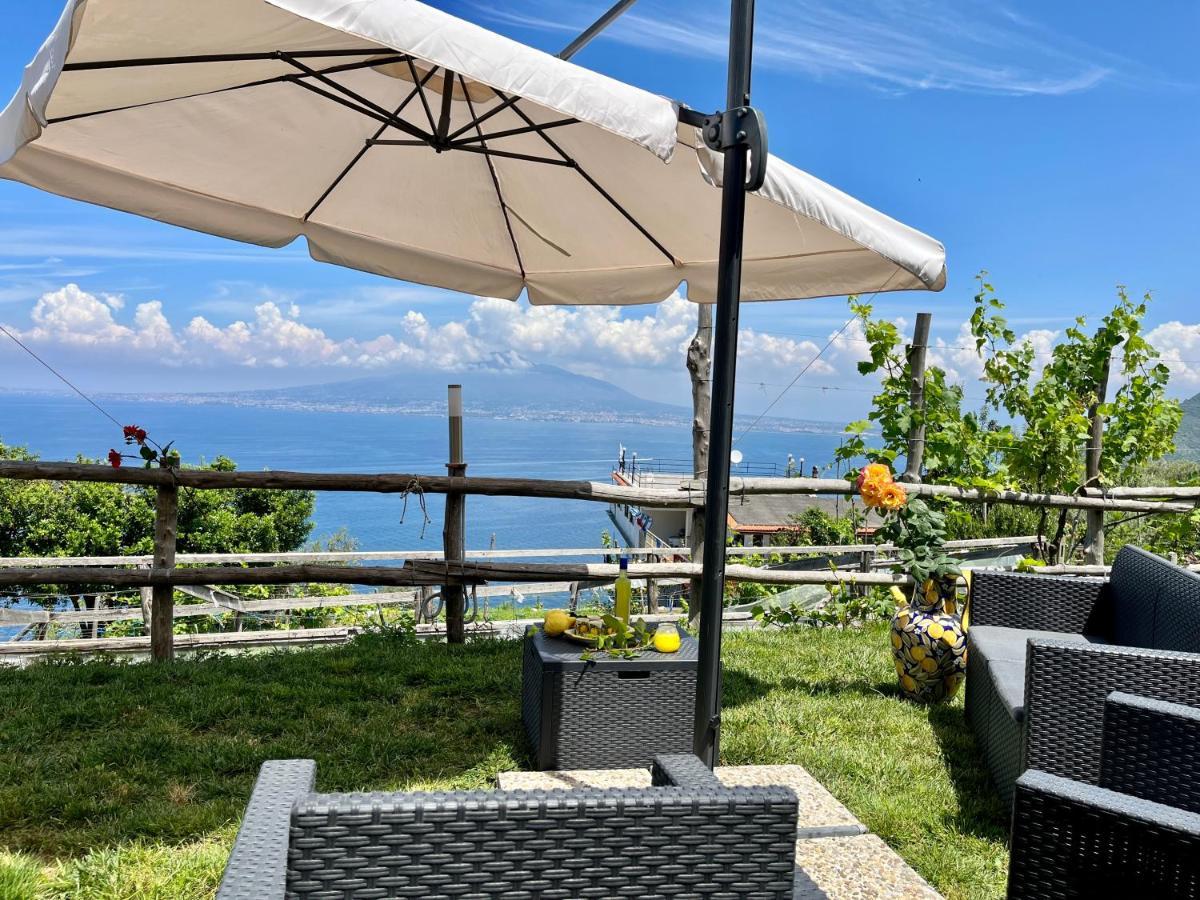 La Badia Montechiaro - Breathtaking View Of Sorrento Coast Vila Vico Equense Exterior foto